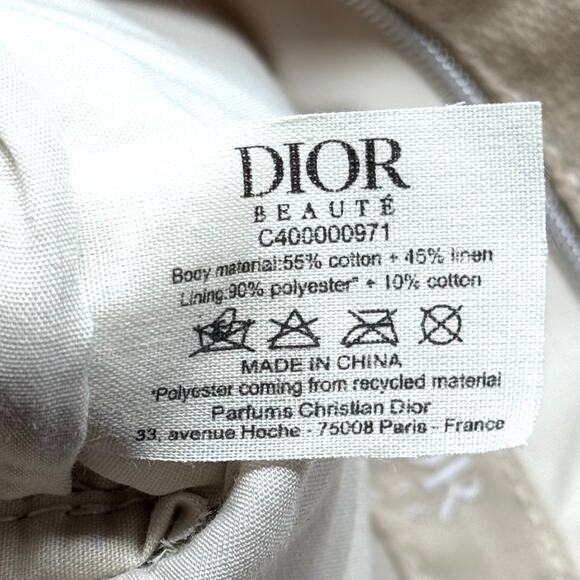 Dior Canvas Zipper Pouch - Picture 3 of 12